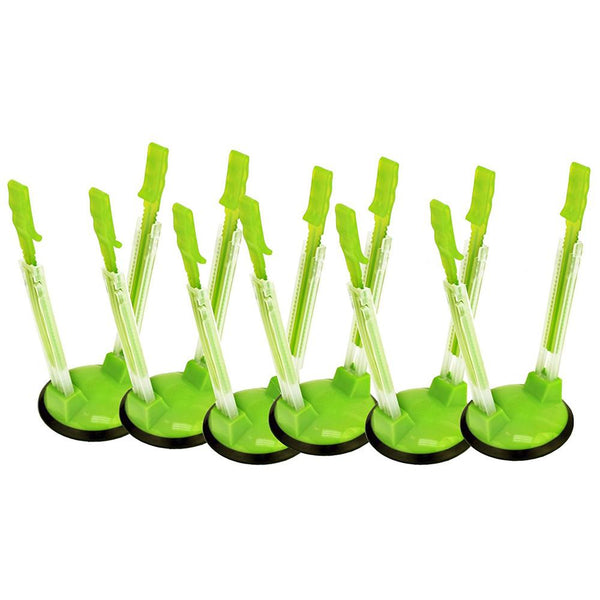 6 PCs Set Hands Free Adjustable Rack Clip For Ziplock Bags