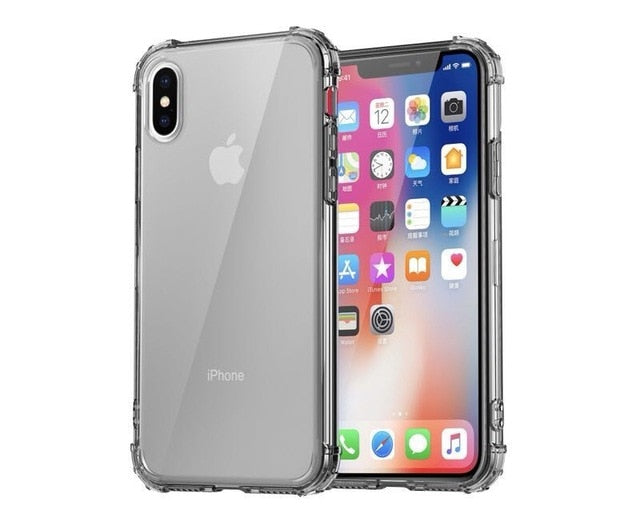Trendy Transparent Shockproof iPhone Case