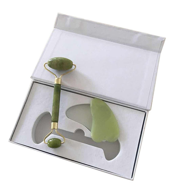 Jade Stone Facial Roller Set