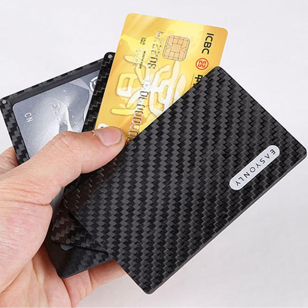 Carbon Fiber Magnetic Wallet - 4 Layer