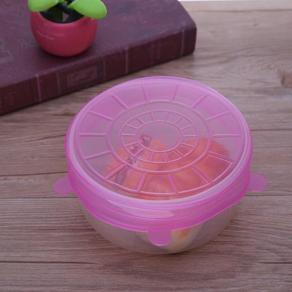 6 PCs Set Universal Reusable Stretch Lids