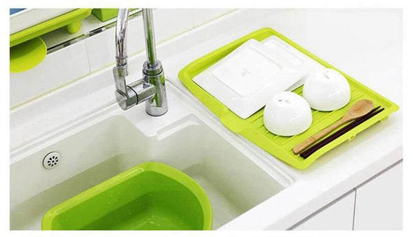 Kitchen dishes draining rack
