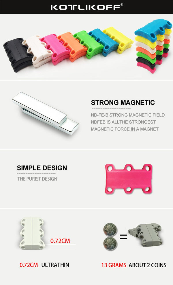 Magnetic Shoelaces