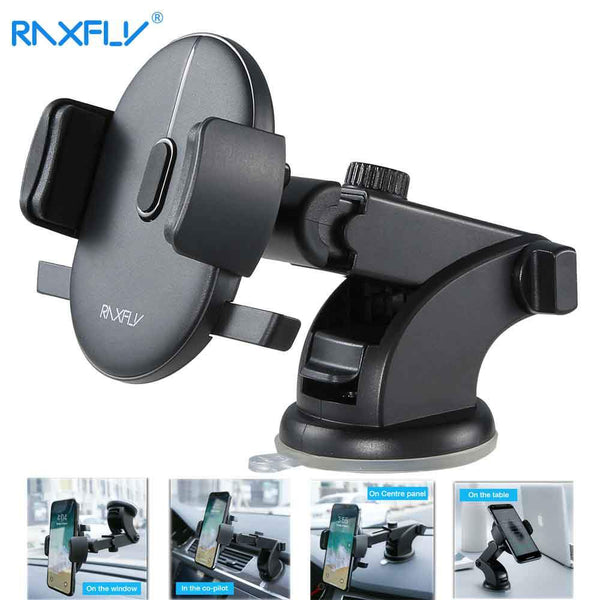 Automatically Locking Windshield Phone Holder