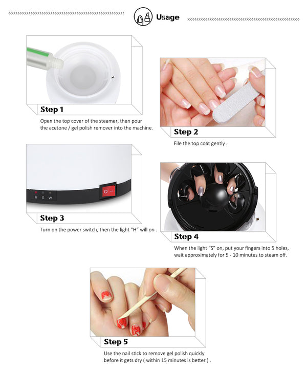 Pro Electric UV Gel Polish Removal Machine