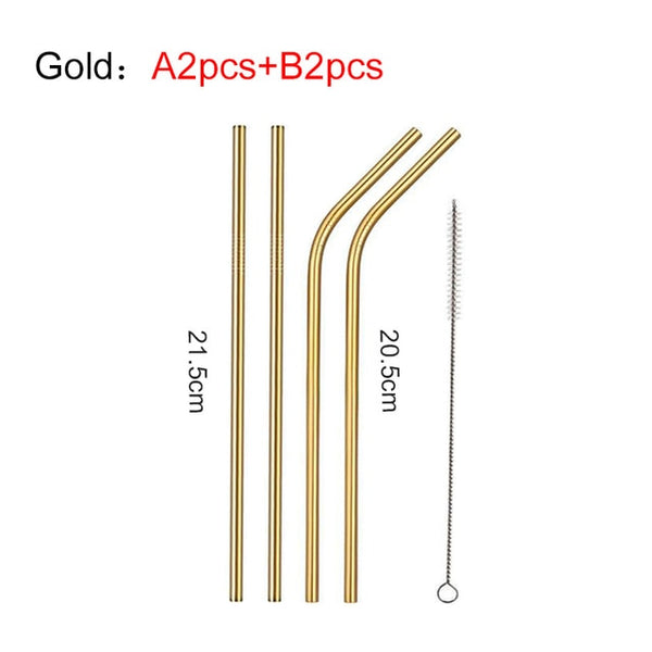 Stainless Steel Straw Set