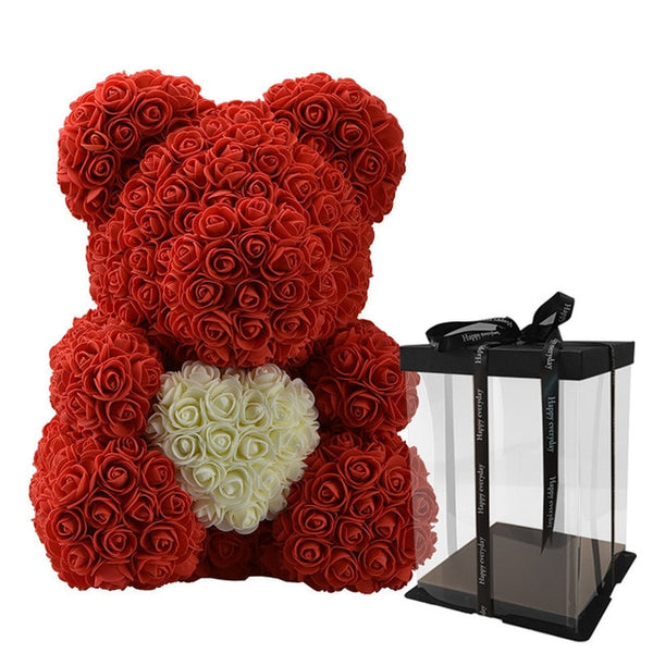 Big Red Teddy Bear Rose Flower