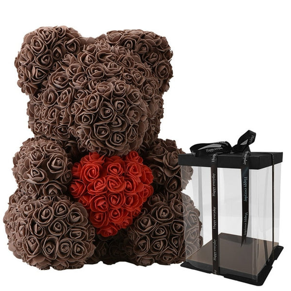 Big Red Teddy Bear Rose Flower