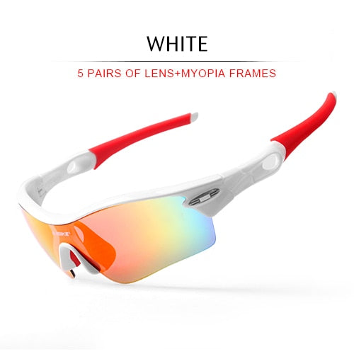 INBIKE Unisex Polarized Sunglasses Five Pairs Set