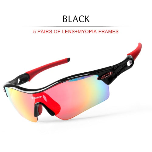 INBIKE Unisex Polarized Sunglasses Five Pairs Set