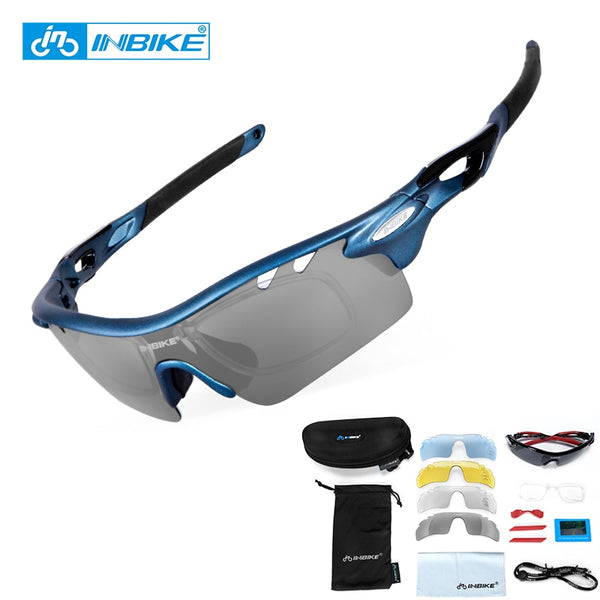INBIKE Unisex Polarized Sunglasses Five Pairs Set