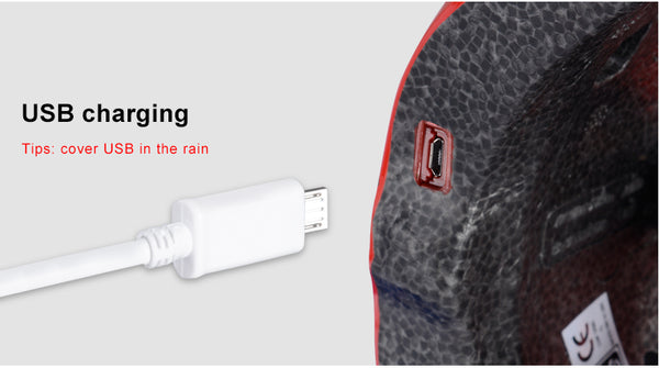 Unisex USB Rechargeable MTB Cycling Helmet