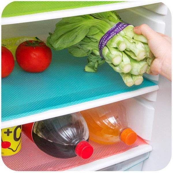 Multipurpose Antibacterial Food Grade Silicone Refrigerator Mats (4pcs)