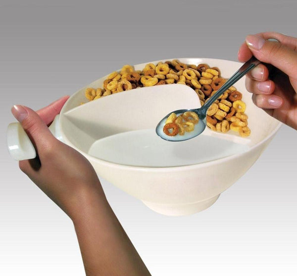 Separated Cereal Bowl With Handle