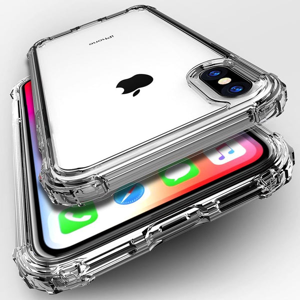 Trendy Transparent Shockproof iPhone Case