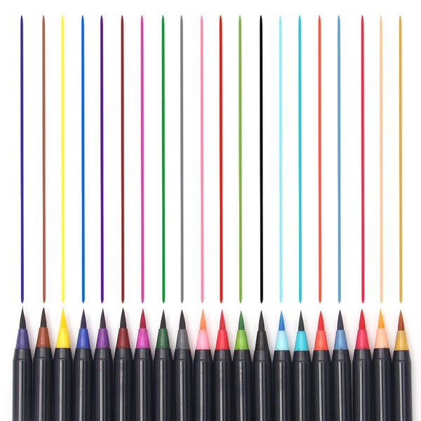 Watercolor Brush Pens - 20 Piece Set