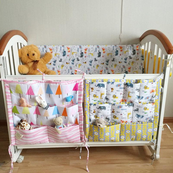 Cotton Cloth Baby Bed Hanging Organizer
