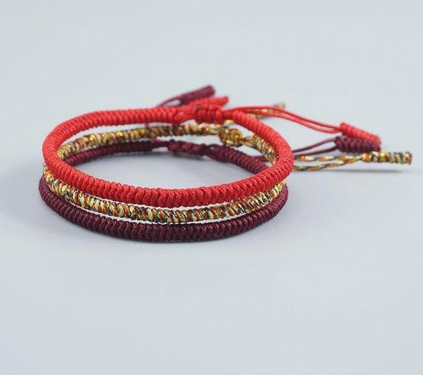 Handmade Buddhist Knots Rope Bracelet