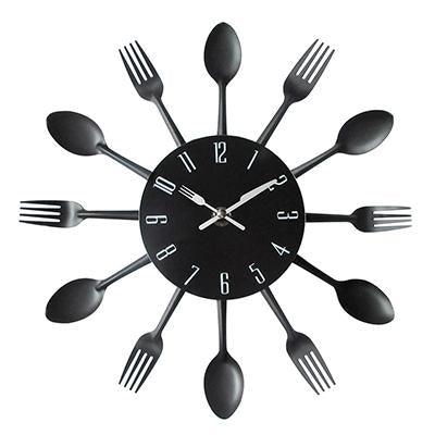 Spoon Fork Creative Quartz Wall Mounted Clock