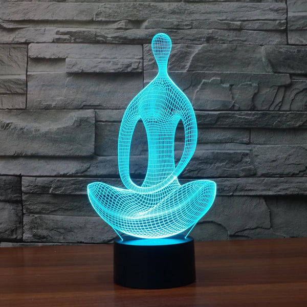 3D LED Meditation Lamp