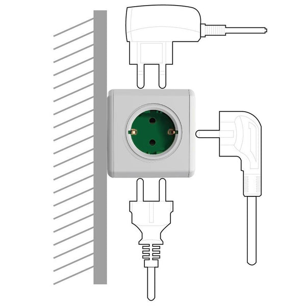 5 Outlets Adapter (European Socket)
