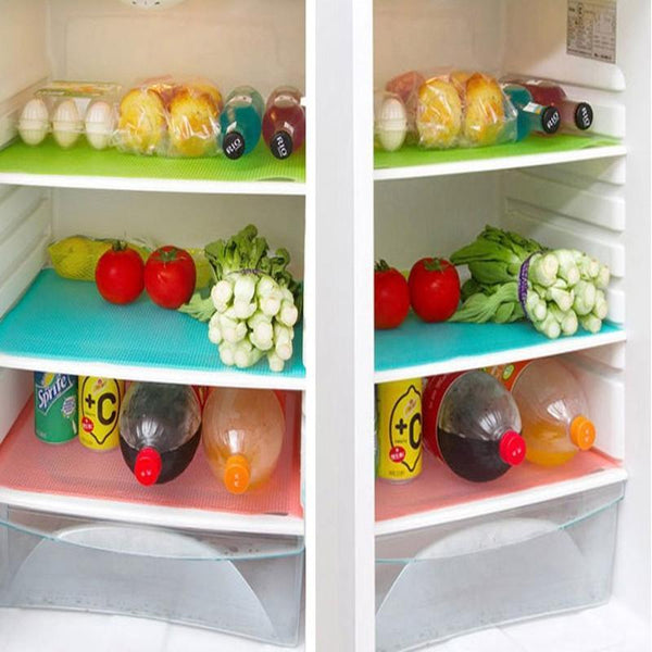 Multipurpose Antibacterial Food Grade Silicone Refrigerator Mats (4pcs)