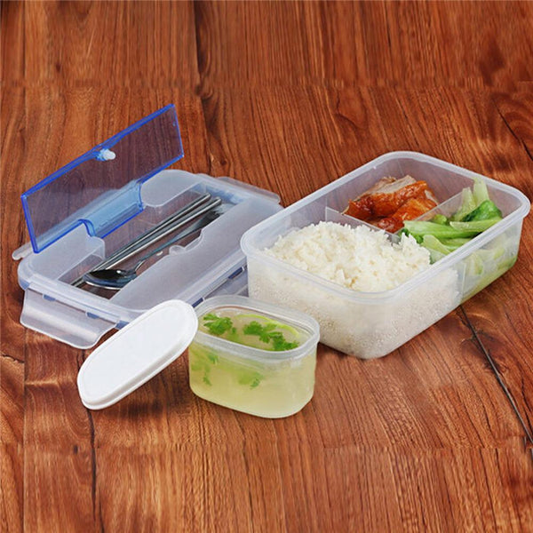 Portable Food Containers Microwave Lunch Bento Box with Soup Bowl Lunch Box Eco-Friendly