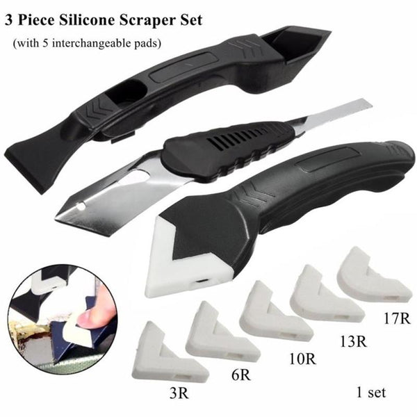 3-in-1 Silicone Scraper Tool