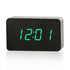 Mini Cube LED Wooden Alarm Clock