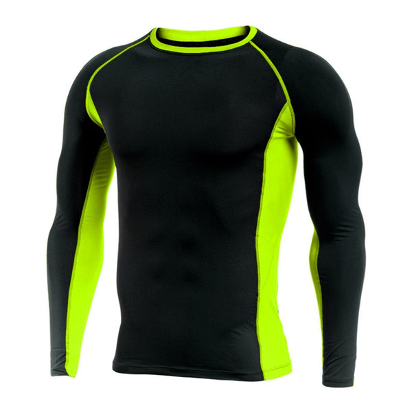 Men's Compression Quick Dry Activewear Light Weight Long Sleeve T-Shirt