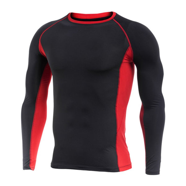 Men's Compression Quick Dry Activewear Light Weight Long Sleeve T-Shirt