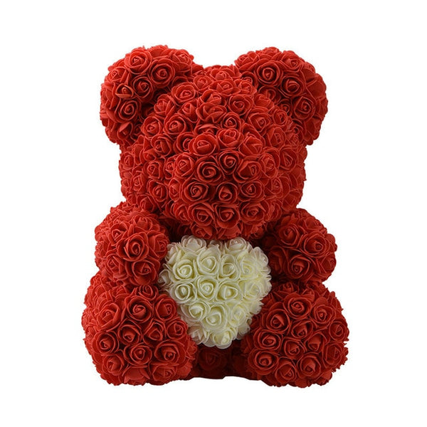 Big Red Teddy Bear Rose Flower